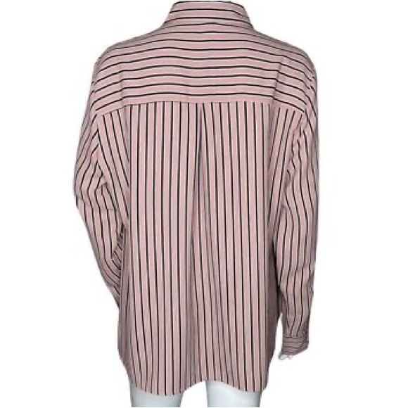 Express Portofino Pink Striped Button Down Shirt - Picture 9 of 10
